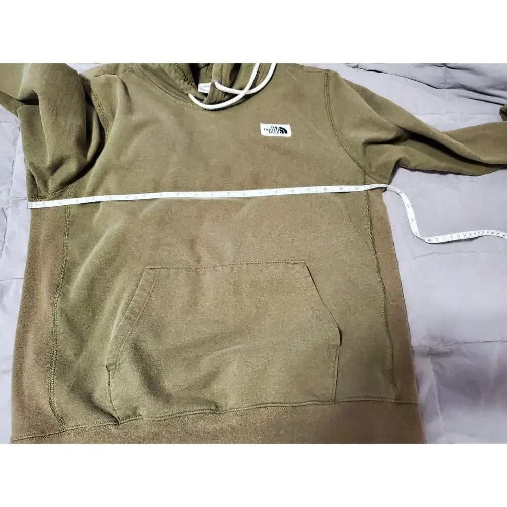 The North Face Men’s Olive Green Hoodie Medium Pullover Logo FA22